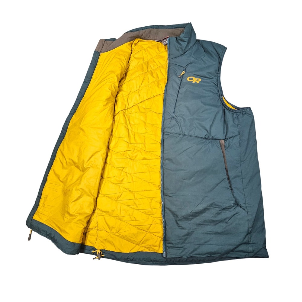 Outdoor Research Refuge Vest Mens‎ L Teal Blue Synthetic Insulated Gorpcore